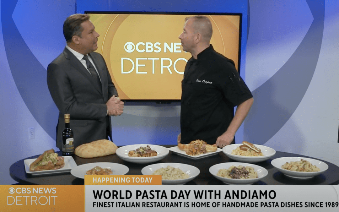 CBS Interview – World Pasta Day with Andiamo – October 25